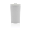 Kubek termiczny 300 ml z recyklingowanej stali, biały, 13,5xØ7,3 cm