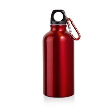 LANDSCAPE S. Aluminiowa butelka sportowa z karabińczykiem 400 ml