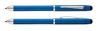 Długopis, ołówek i stylus Cross Tech3+ niebieski, elementy chromowany