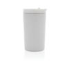 Kubek termiczny 300 ml z recyklingowanej stali, biały, 13,5xØ7,3 cm