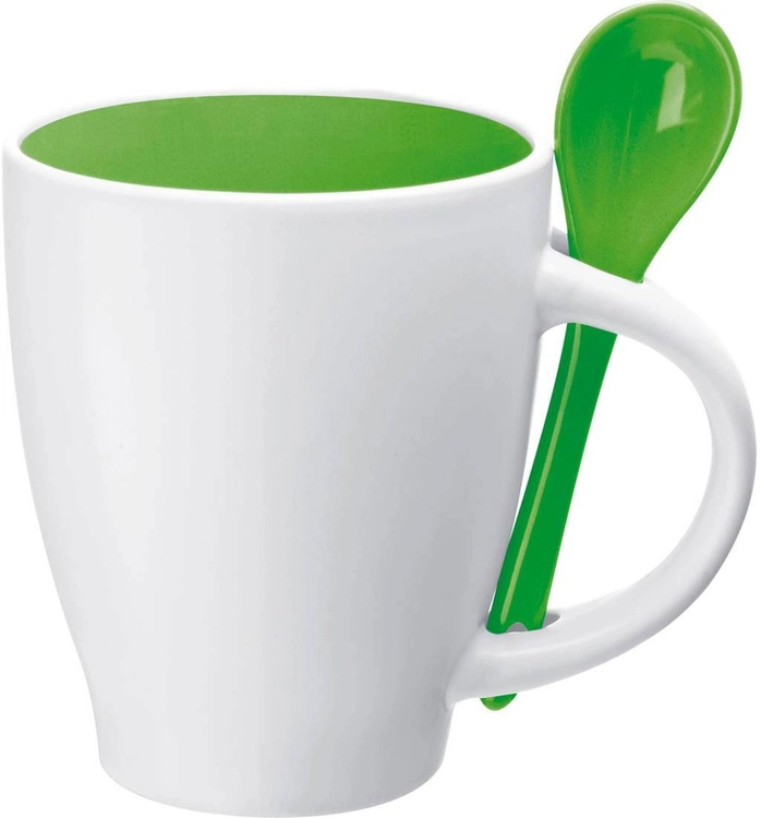 Kubek ceramiczny z łyżeczką 250 ml ARMANDO