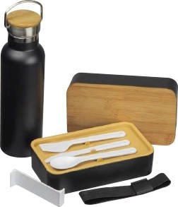 Zestaw lunch box ze sztućcami i butelka termiczna 500 ml STEPHAN