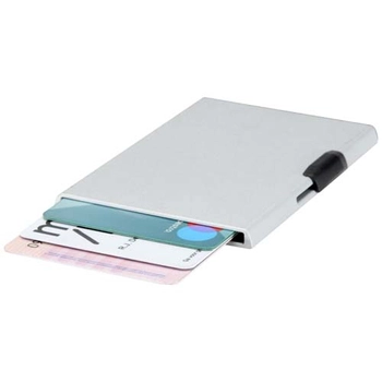 Magnetyczne etui na karty z ochroną RFID, wykonane z materiałów z certyfikatem RCS, srebrny 12452881