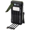 Soldy powerbank solarny o pojemności 10 000 mAh z dynamem wykonany z tworzyw sztucznych pochodzących z recyklingu z certyfika