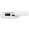 Alkes wodoodporny powerbank z karabińczykiem o pojemności 5000 mAh i mocy 12 W, wykonany z tworzyw sztucznych pochodzących z 