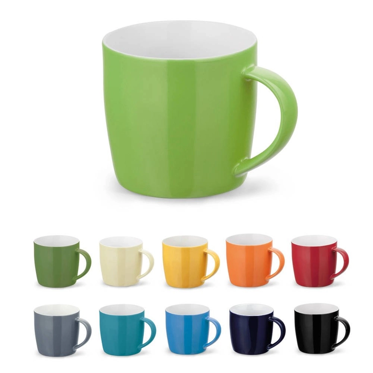 COMANDER. Ceramiczny kubek z błyszczącym wykończeniem, pojemność 370 ml