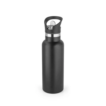 NORTON. Butelka ze stali nierdzewnej z zakrętką PP 570 ml, czarny 94316-103