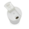 Kubek termiczny 300 ml z recyklingowanej stali, biały, 13,5xØ7,3 cm