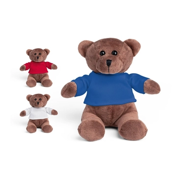 BEAR. Pluszak w kształcie misia z koszulką, czerwony 95500-105