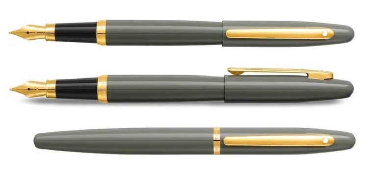 9427 Pióro wieczne Sheaffer VFM, szary, wykończenia w kolorze złotym PVD