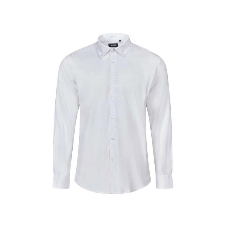 VL PRITHVI MAN. Męska koszula Oxford (180 g/m²) z bawełny (50%), poliestru (45%) i elastanu (5%)