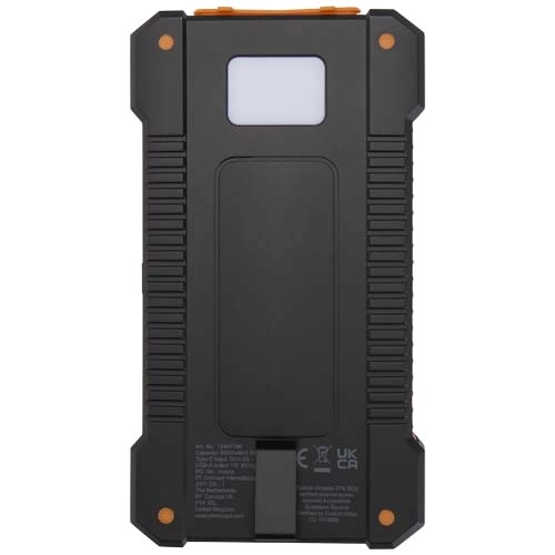Altair wytrzymały powerbank o pojemności 5000 mAh i mocy 10 W, wykonany z tworzyw sztucznych pochodzących z recyklingu, z wbu