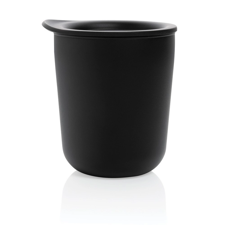 Antybakteryjny kubek termiczny 250 ml czarny, stal nierdzewna i PP, 250ml