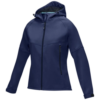Damska kurtka softshell Coltan z materiałów z recyclingu z certyfikatem GRS, granatowy 37505491