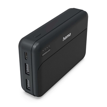 Power bank 10000 mAh Hama Power Pack Pocket, czarny vh082-03