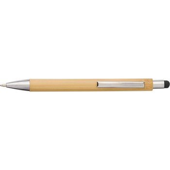 Bambusowy długopis, touch pen, czarny V9335-03