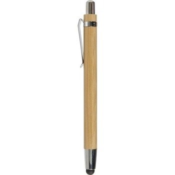 Bambusowy długopis, touch pen, brązowy V1761-16