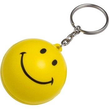 Brelok do kluczy, antystres "uśmiechnięta buzia", żółty V8997-08