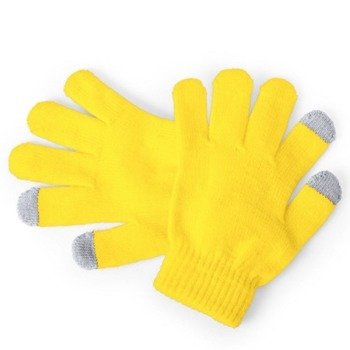 Rękawiczki, rozmiar dziecięcy, żółty V7155-08