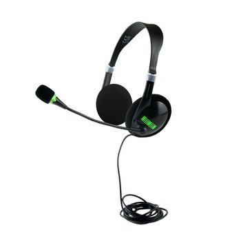 Zestaw słuchawkowy: słuchawki nauszne z mikrofonem | Kaur, czarny V0169-03